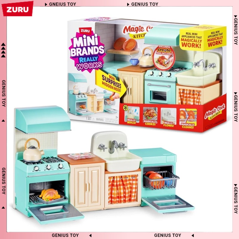 Kids Toys Kitchen - ชุดครัวมินิแบรนด์ส์ ซูรู เมจิก คุก คิทเช่น ซัพไพรส์