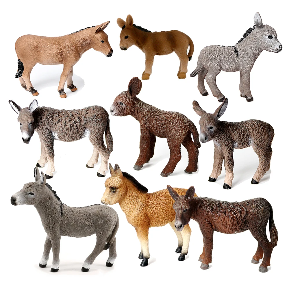 Kids Toys Reviews - Donkey ของเล่นตัวเลขสัตว์ฟาร์มตุ๊กตาสัตว์อะนิเมะ Action Figure เด็กของขวัญของเล่นเด็กเกมตกแต่งคริสต์มาส