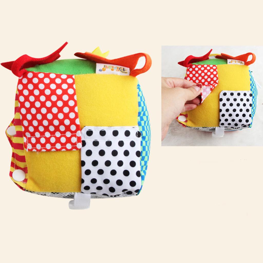 Kids Zip Toys - หนังสือรูปทรงลูกบาศก์แบบซิปและกระดุม สนุกสนานสำหรับเด็กเล็ก ของเล่นเสริมพัฒนาการทักษะชีวิต