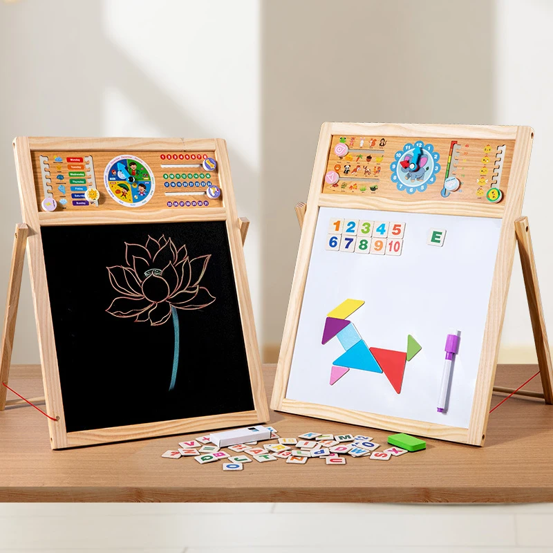 กระดานวาดภาพแม่เหล็กสองด้านสำห - Kids Art Easel บทวิจารณ์และราคา