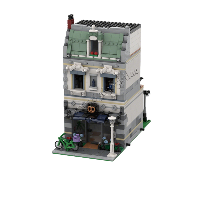 1268 ชิ้น MOC City Street View - Kids Toys Blocks บทวิจารณ์และราคา