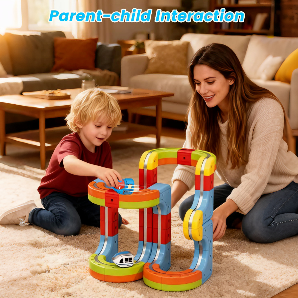 ชุดรถไฟแม่เหล็กไฟฟ้าพร้อมรางต่ - Kids Toys Electric บทวิจารณ์และราคา