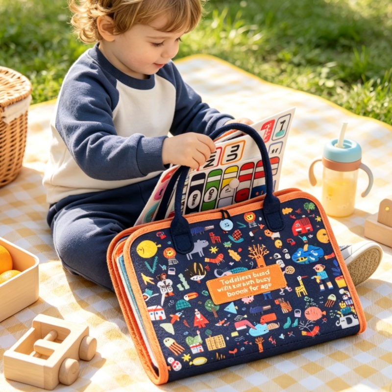 หนังสือผ้าสักหลาดแบบมีกิจกรรมส - Kids Zip Toys บทวิจารณ์และราคา