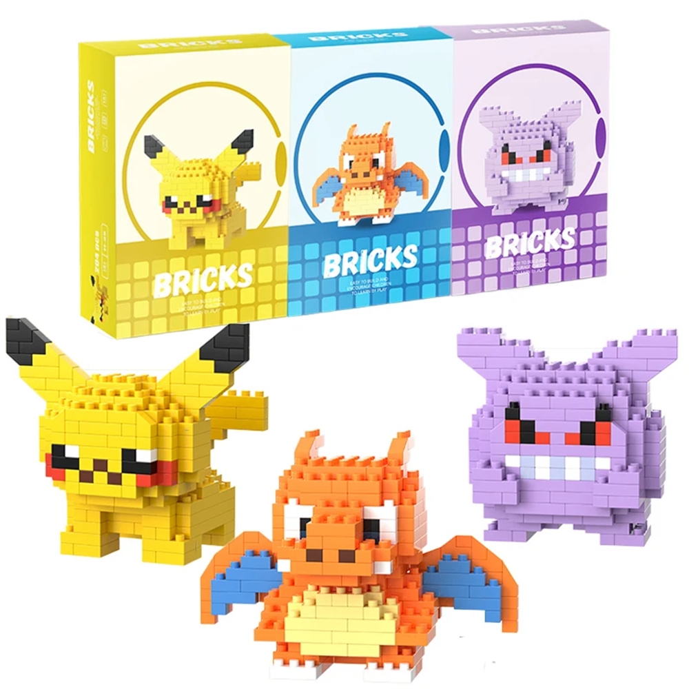 บล็อกตัวต่อโปเกมอน ปิกาจู ดราก - Kids Toys Blocks บทวิจารณ์และราคา
