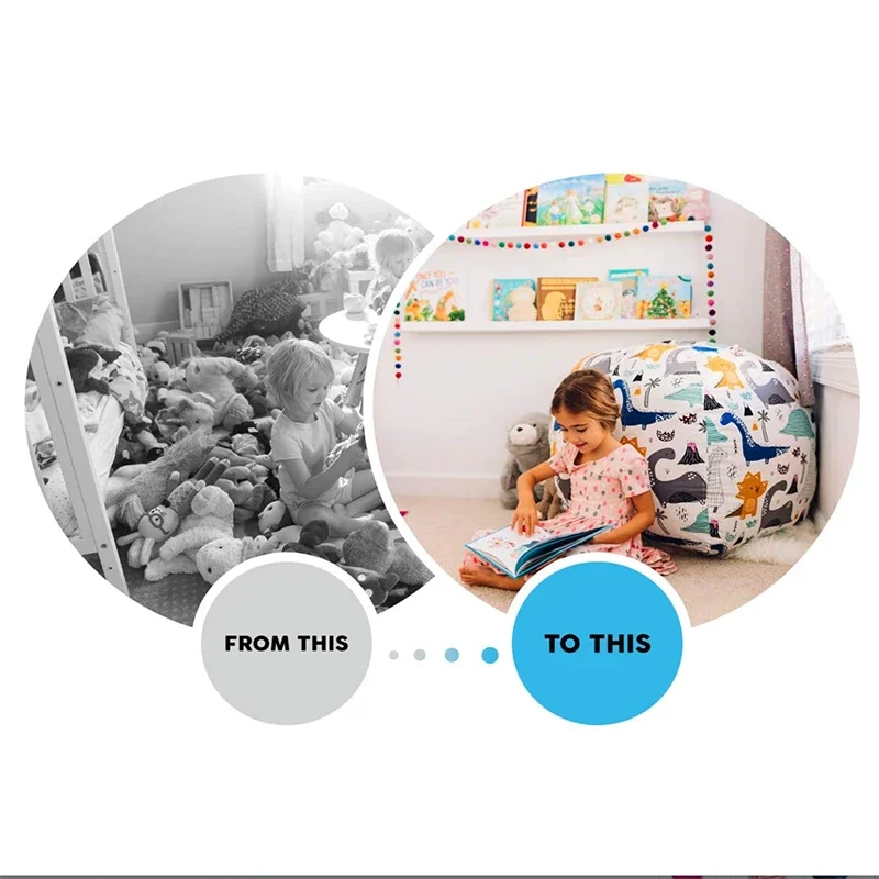 เก้าอี้บีนแบ็กใหม่สำหรับเก็บขอ - Kids Zip Toys บทวิจารณ์และราคา
