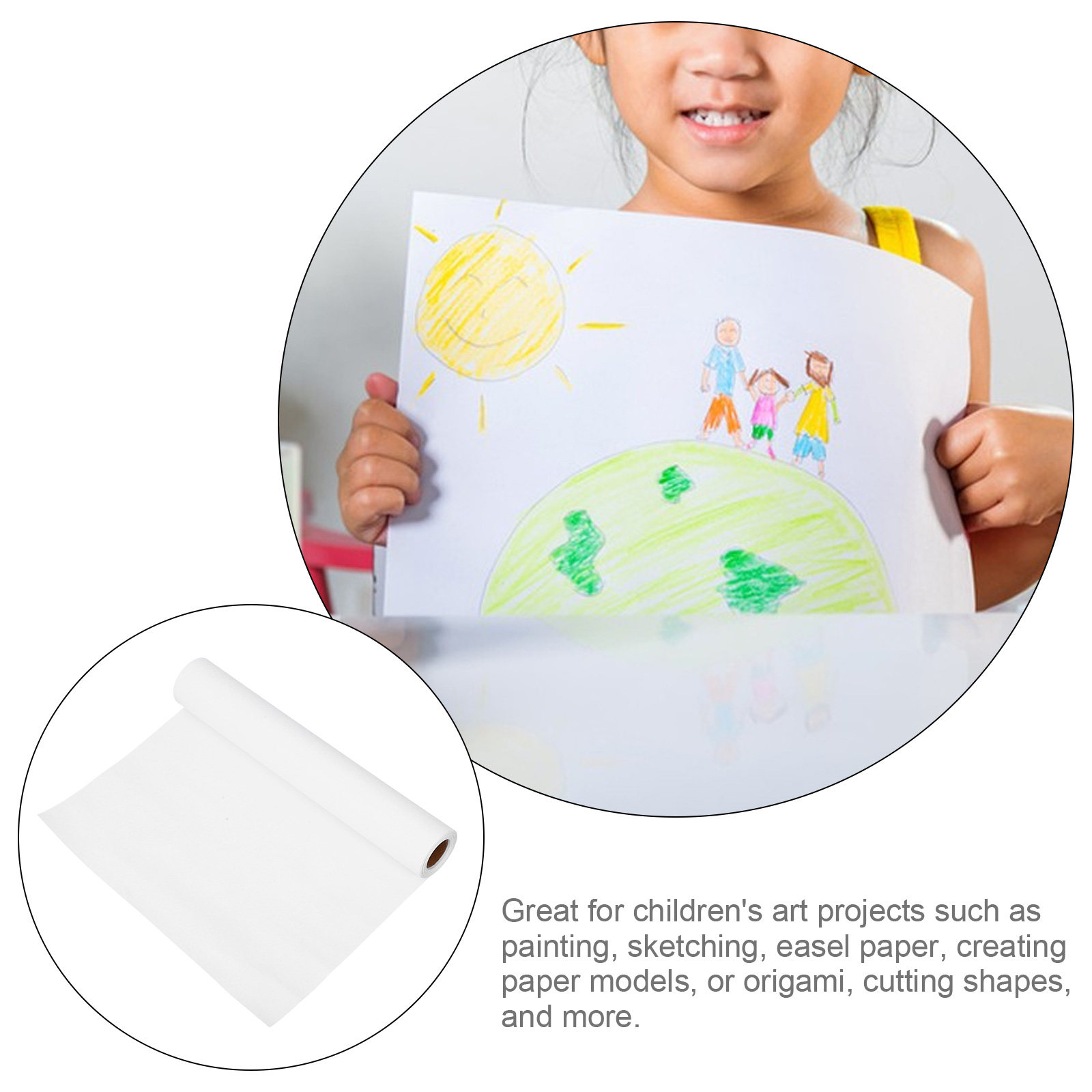 กระดาษวาดภาพสำหรับเด็ก 1 ม้วน  - Kids Art Easel บทวิจารณ์และราคา