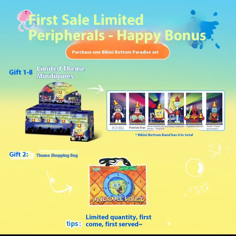 ของเล่นตัวต่อสามมิติ Spongebob - Kids Toys Blocks บทวิจารณ์และราคา